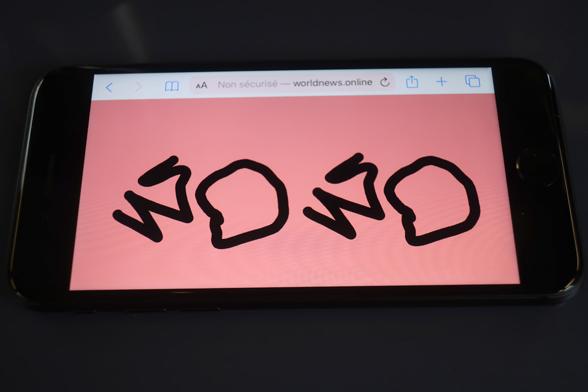 Claude Closky, ‘2020,’ 2019, web site (http://worldnews.online.fr/2020/), unlimited duration.